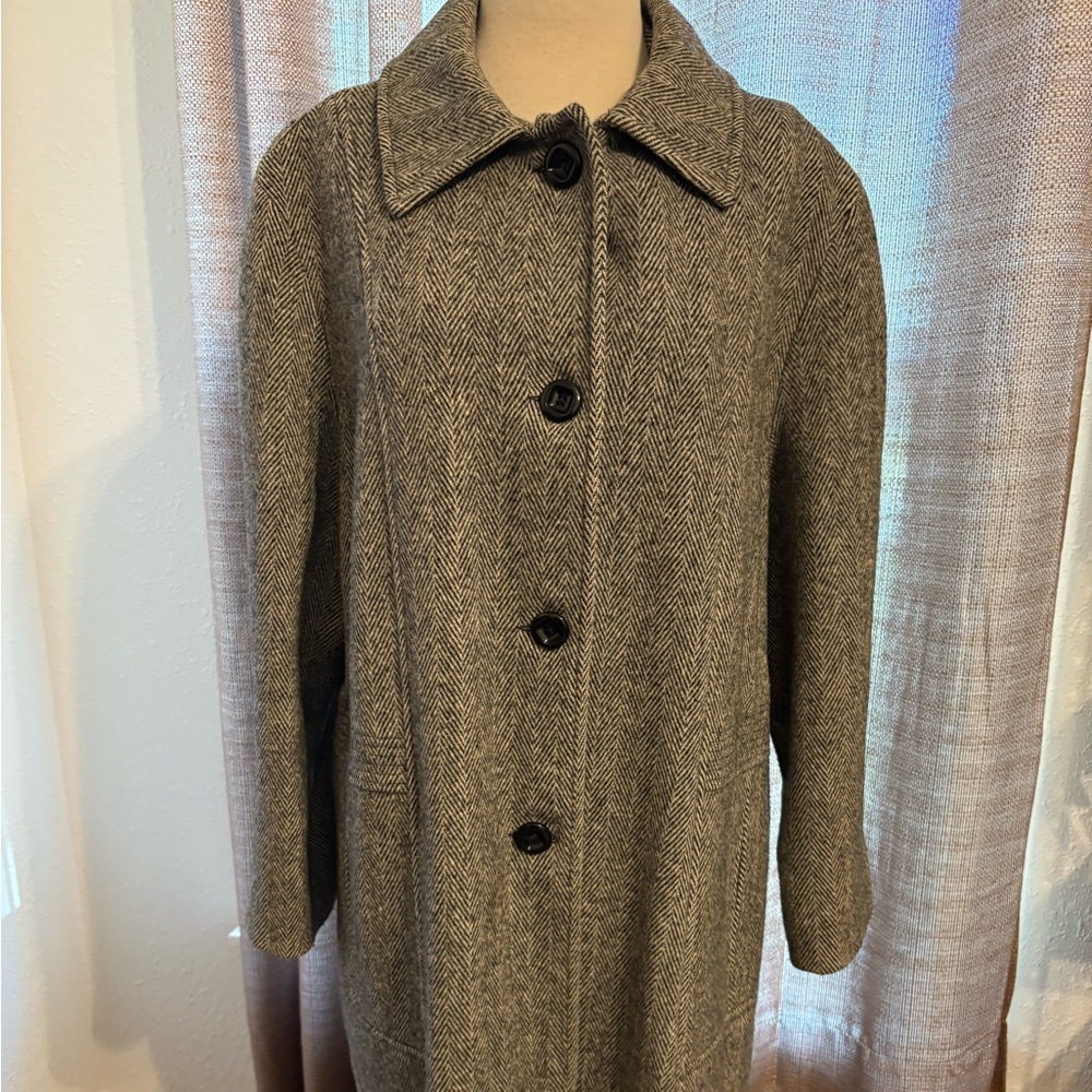 Classic Women's Herringbone Trench Coat